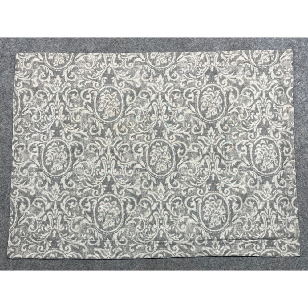 Restoration Hardware Italian Vintage Baroque Standard Sham Gray White
